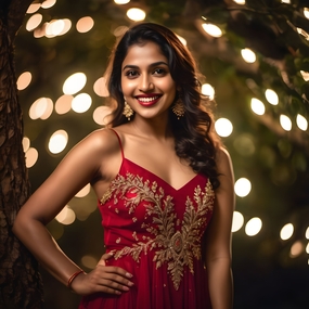 性感吊带裙诱惑美女写真图片